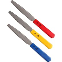ملفات هولمر ترابي الجوز ملفات الحافة المزدوجة Nut Slotting Set Fret Crowning Files Luthier Tools for Electric Guitar Set of 3Pcs.