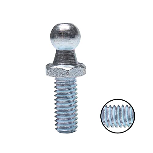 Monrand 10Mm Ball Studs With Hardware, Round Ball Screws Metal For Gas Lift Support Strut Fitting 5/16-18 Thread X1" Long Shank, 4 Pack #TOP1