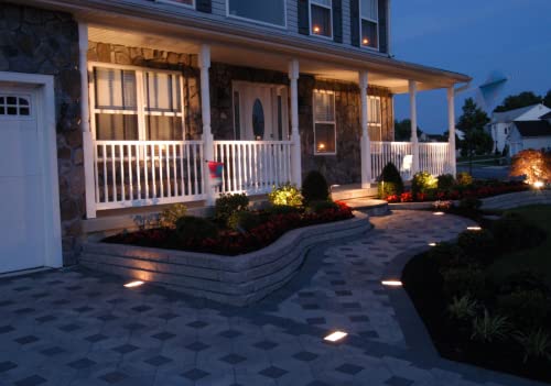 Kerr Lighting 12 V Commercial Paver Light 4" X 8" For Walk, Patio, Driveway,& Pool Deck Installation, Individual #TOP5