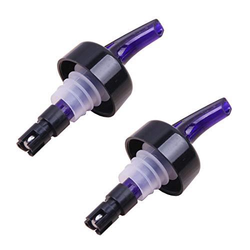 2 x automatisch gemessene Flaschenausgießer, 30 ml, schnelle Schnaps, Spirituosenmessung, Getränke, Wein, Cocktailspender, Heimbar, Werkzeuge (blau) Cover