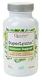 Quantum Health Super Lysine+ / Advanced Formula Lysine+ Immune Support with Vitamin C, Echinacea, Licorice, Propolis, Odorless Garlic (180 Tablets), Packaging may vary