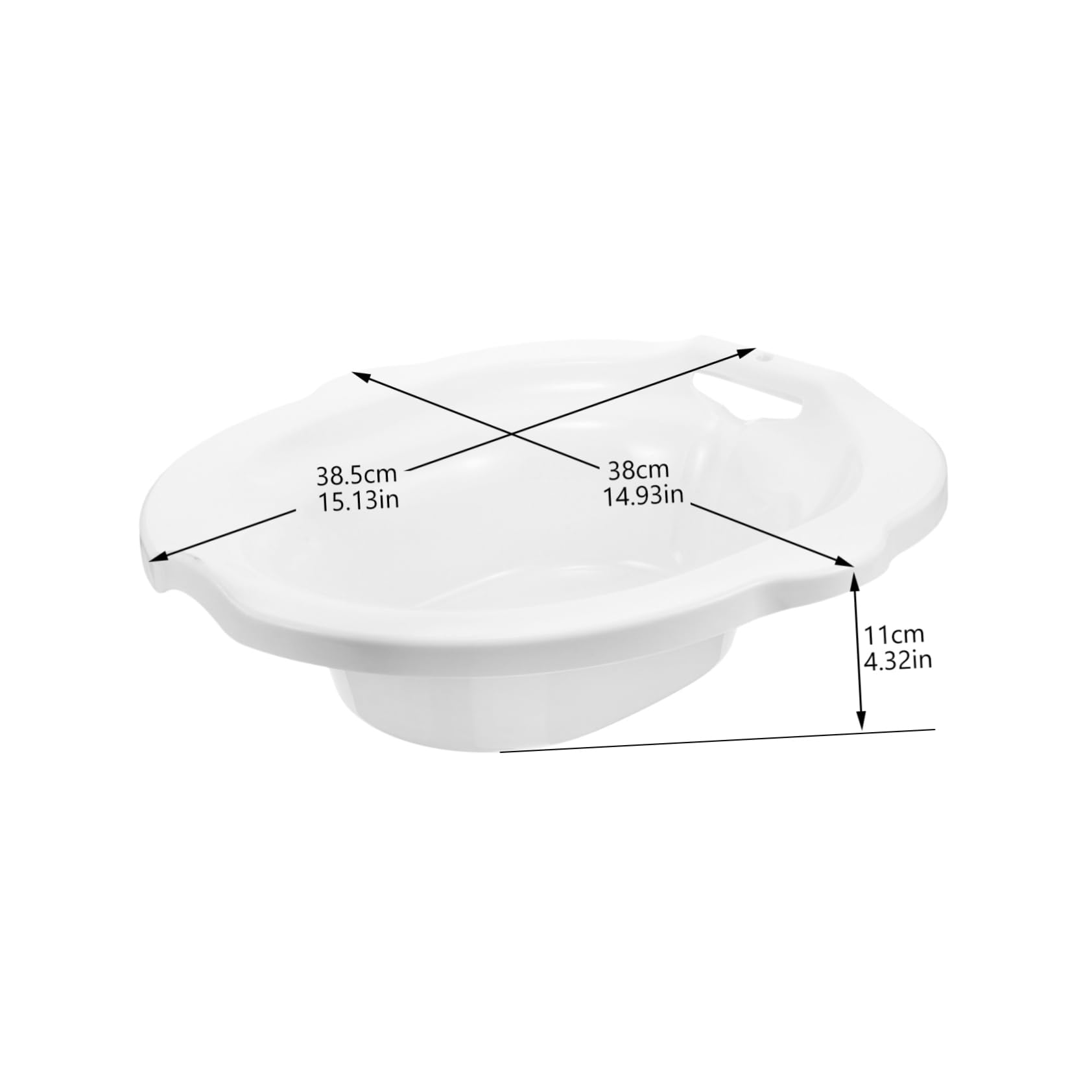 BEBEMOKO Bath Basin for Toilet Seat Postpartum Care Wash Basin for Relief Soaking Bath for Elderly and Patients Material Bath for Women