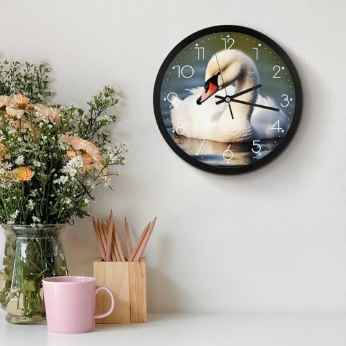 Horloge murale numérique décorative moderne de 25,4 cm ronde - 4