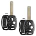 KeylessOption  Just the Case Keyless Entry Remote Head Key Combo Fob Shell, Pack of 2