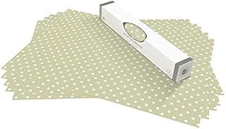The Master Herbalist UNSCENTED & WIPE CLEAN Drawer Liners in a SAGE GREEN POLKA DOT Design - Perfect for Kitchen Drawers, Shelves, Cupboards & Cabinets