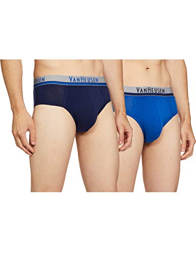 Image of Van Heusen Men Briefs - Cotton Spandex - Pack Of 2 - Anti Bacterial, Colour Fresh, Moisture Wicking