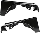 Evan-Fischer Front Fender Set of 2 Compatible With 1997-2006 Jeep Wrangler Primed Steel Driver and Passenger Side