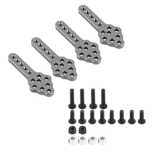 RC Car Shock Absorber Mount, 4pcs / Set 51mm / 2in Metal RC Car Shock Absorber Damper Mount Plate Adjustable Height RC Model Part Replacement for 1/10 RC Crawler Repair ()
