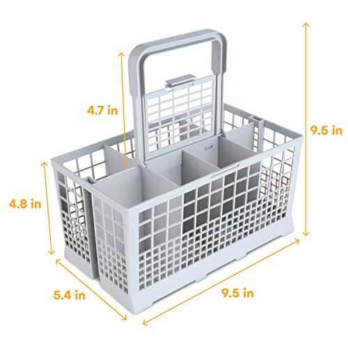 Noa Store Dishwasher Silverware Cutlery Basket (9.5 X 5.4 X 4.8 Inches) For Utensils Compatible With Most Brands- Ge, Whirlpool, Samsung, Bosch, Maytag, Kitchenaid, Kenmore #TOP1