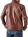 Jild Classic Trucker Fashion Leather Jacket Men - Premium Suede Leather Shirt Style Coat Jacket (Trkr-Tan-L)