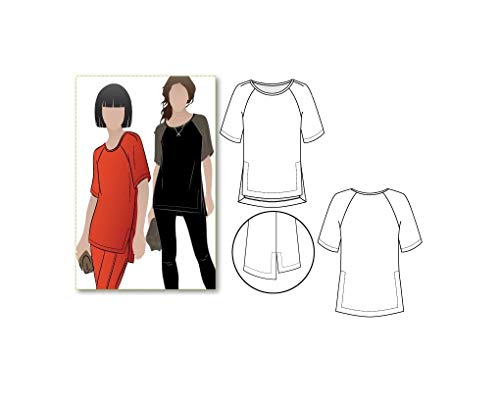 Style Arc Sewing Pattern - Meg Raglan Tee (Sizes 04-16)