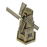 ULTECHNOVO Zinklegierung Windmühlenmodell Metall Dekoration Drehbares...