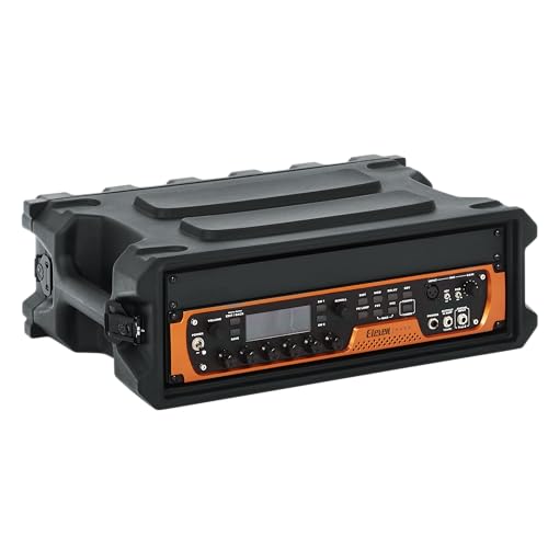 Gator Cases Pro Series geformter 3U Rack Case mit flacher 13 Tiefe; (G-PRO-3U-13), schwarz