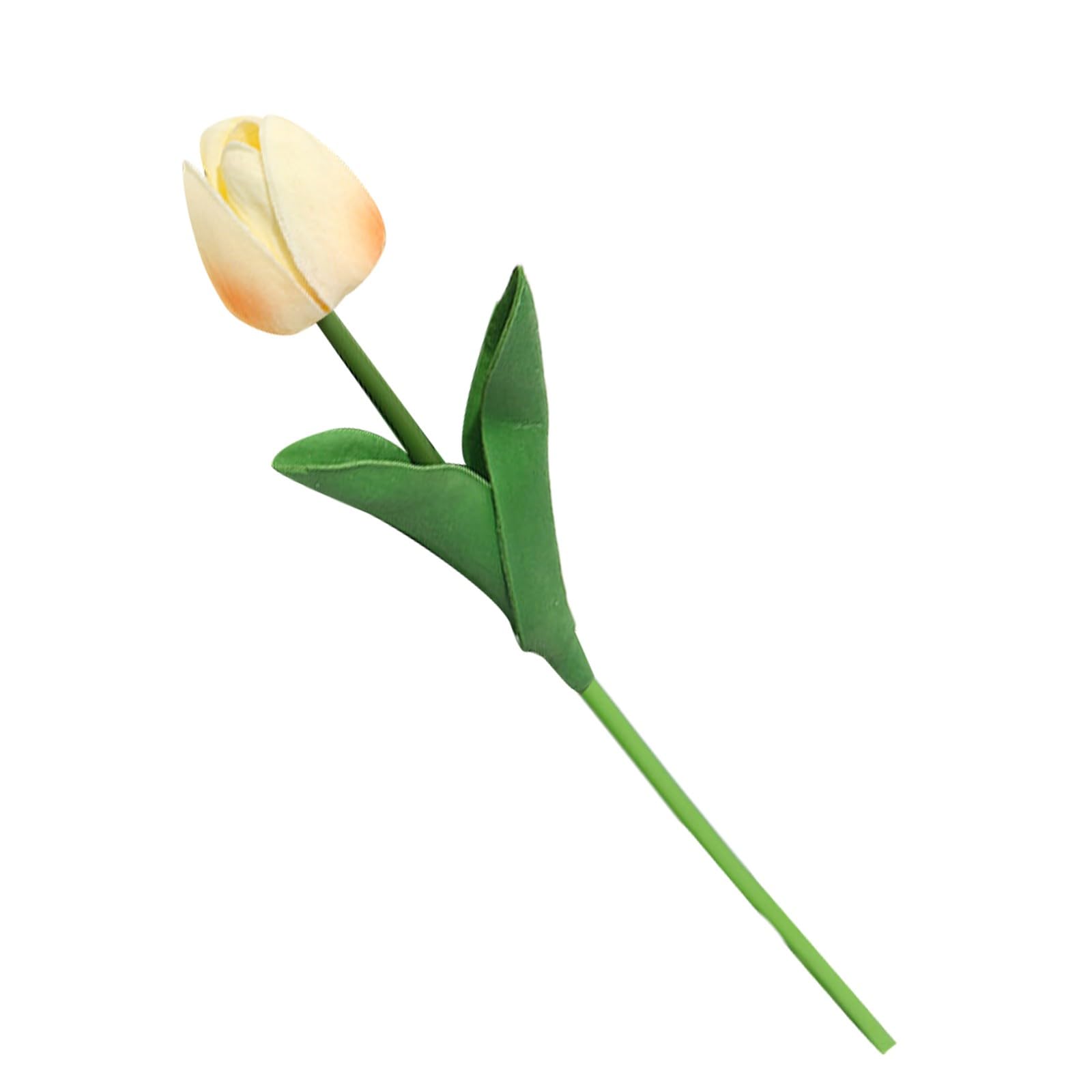 Real Touch Artificial Tulips 1PCS/18PCS – Fake Tulips Artificial Flowers Faux Rainbow Tulips for for Wedding/DIY Craft/Home/Birthday Party/Office/Hotel Decoration
