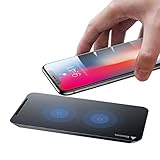 Baseus Fast Qi Wireless Charger Pad Stand for Samsung Galaxy Note 8 S8 S8 Plus S7 Edge S7 S6 Edge Plus Note 5 and Standard Charge for Apple iPhone X iPhone 8 iPhone 8 Plus