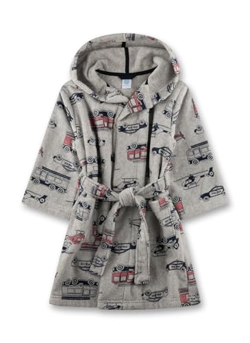 Peignoir garçon Sanetta coton robe de chambre enfant avec capuche