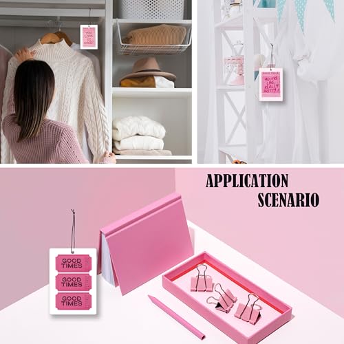 Image of Preppy Pink Lavender Car Air Freshener, Funky Disco Ball Cherry Good Times Guest Check Hanging Air Freshener 4 Pcs for Cars Closet Drawer Books, Pink Car Accessories Mirror Decor for Women