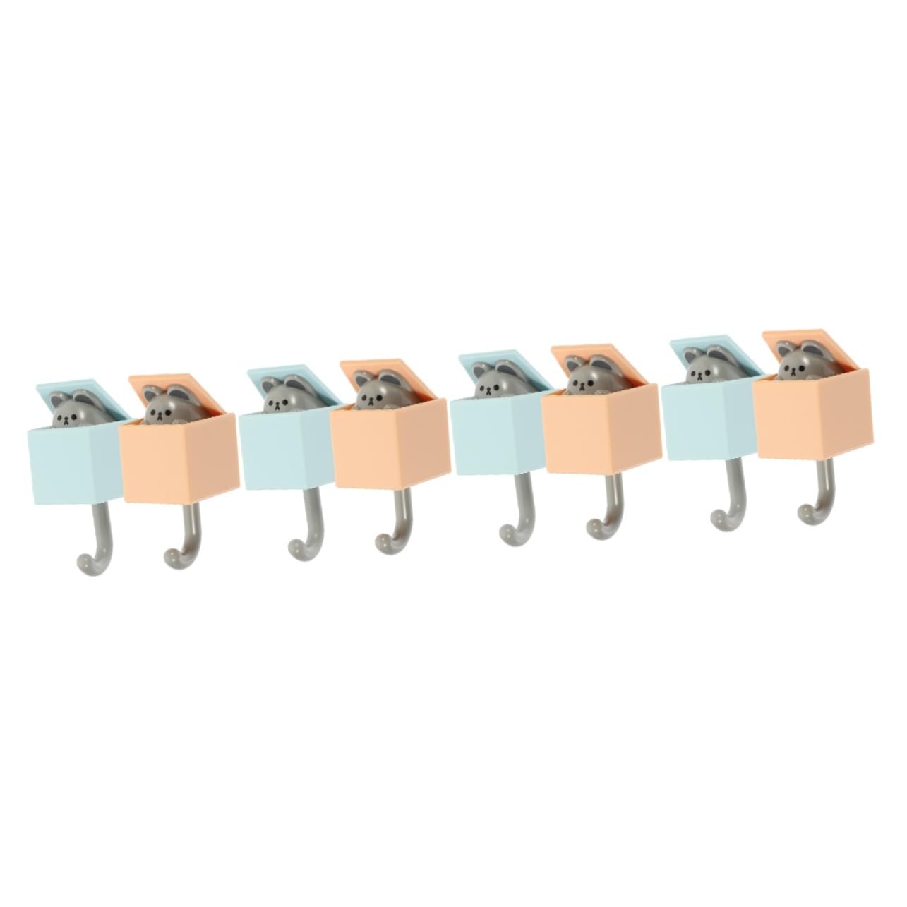 Alipis 4 Set Di Simpatici Ganci Portachiavi Per Ganci Adesivi Da Parete Ganci Decorativi Da Parete Portachiavi Con Motivo Per Cappotti Chiavi 2 Pezzi*4