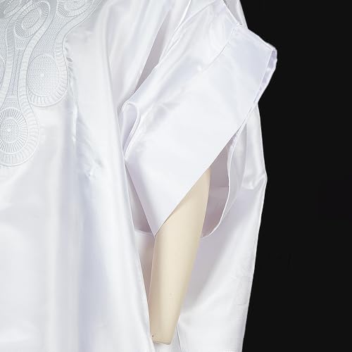 HD African Style Bell Sleeves Bubu Dress for Woman Fashion Embroidery Gown One Size4