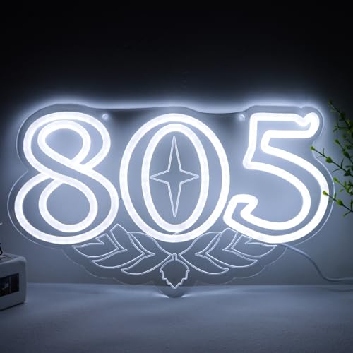 Image of 805 Firestones Neon Signs Beer Bar Neon Lights for Wall Decor, Dimmable Brewing LED Neon Artwork For Bar Man Cave Pub Store Shop Home Wall Window Decor (White 805)