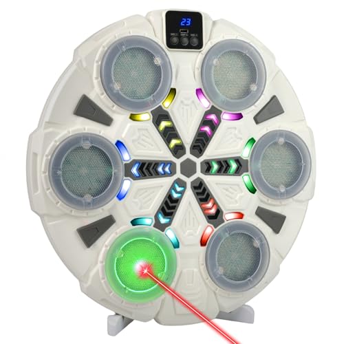 6 Target Bluetooth Music Dry Fire Training System,Portable Fast Charge Electronic Target Compatible with Most of Training Cartridges 9mm/22lr/223 for Practive Type-C Charging, LED Display