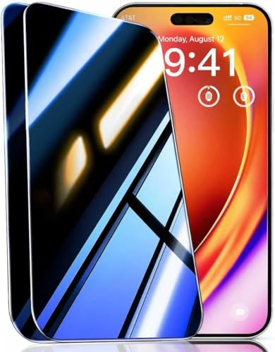 Image of Supershieldz (2 Pack) True 4-way 360 Privacy Tempered Glass Screen Protector Guard for iPhone 17 /16 Pro