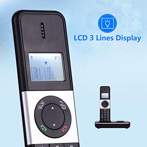 Téléphone fixe sans fil mains libres écran LCD et conférence à trois - 4