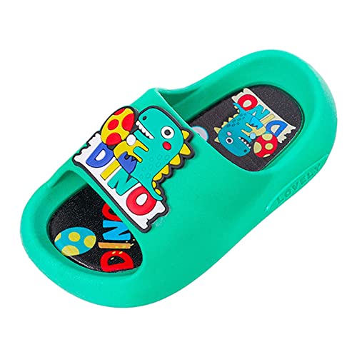 Boys Girls Toddler Slippers Little Kid Cloud Slides Sandals Thick Sole Shoes Shower (Mint Green, 11.5 Little Child)