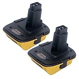 2Packs DCA1820 Battery Adapter Compatible with Dewalt 18V Tools, Convert 20V Battery DCB200 DCB201 DCB203 DCB203BT DCB204 DCB205 DCB206 to Replacement for Dewalt 18V Battery