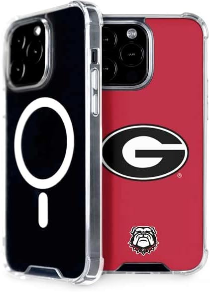 Skinit Phone Case Compatible with MagSafe iPhone 13 Pro Max - Officially Licensed University of Georgia Logo Red Design