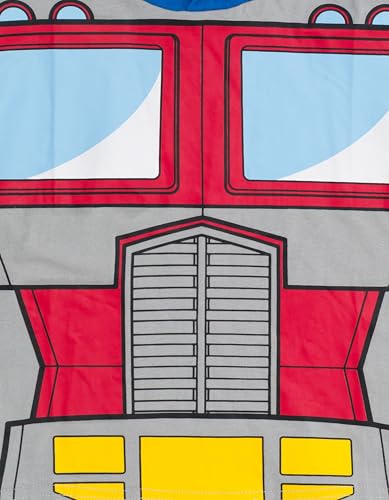 Transformers Optimus Prime Toddler Boys Hooded Cosplay T-Shirt Red/Gray Blue 4T - image 3