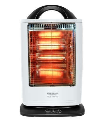 Maharaja Whiteline 1200 Watts Lava Carbon Room Heater with Superior Carbon  Rod Technology (Black, White) : Amazon.in: Home u0026 Kitchen
