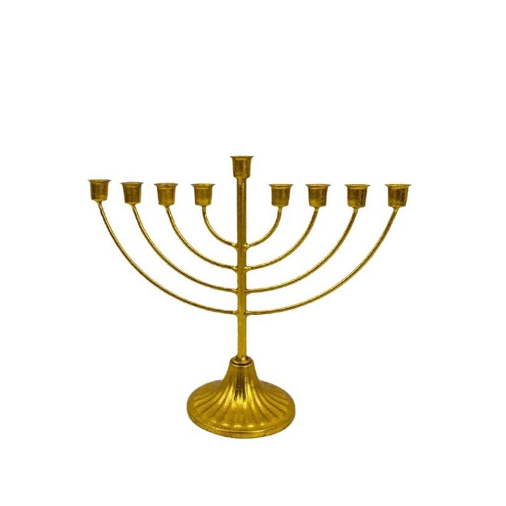 HTTGDGDH Candle Holder Craft Ornament Gold Iron Multi Candle Container,Argento-Size