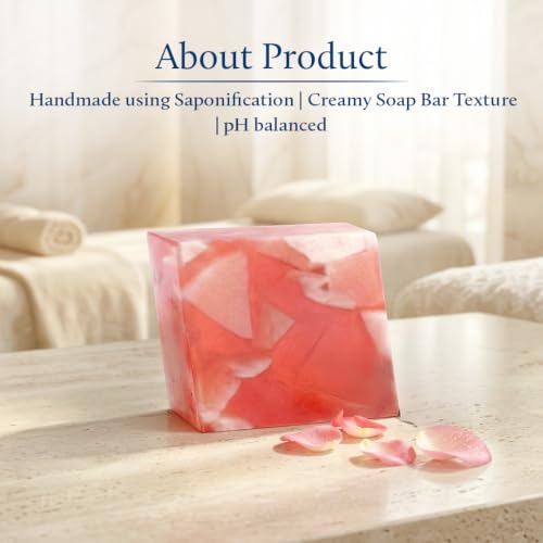 Image of Blue Nectar Rose & Clove Soap Bar | Gentle Bath Soap for Soft, Nourished & Healthy-Looking Skin for Men & Women | With Pure Rose Extract & Clove Oil for Moisturization & Skin Care (150 g)