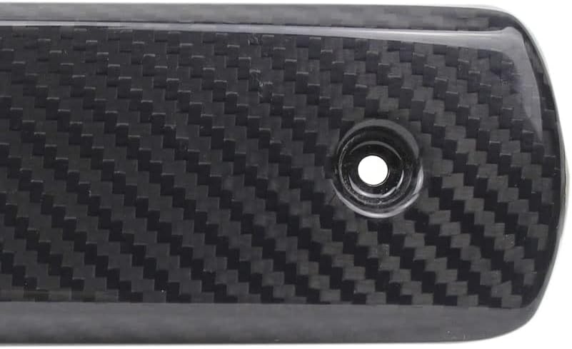 POWER JAMES Black Carbon Fiber Air Filter Trim Cover, Compatible with Harley Davidson 18-Later Softail & Touring OEM # 29400267 Air Cleaner 114