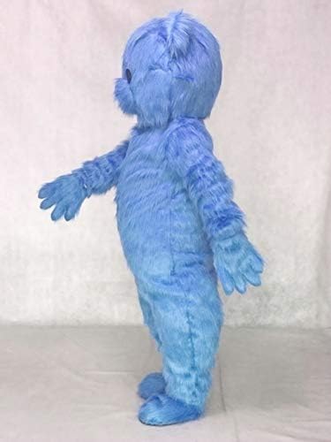 Cute Blue Fluffy Bear Mascot Costumes Animal