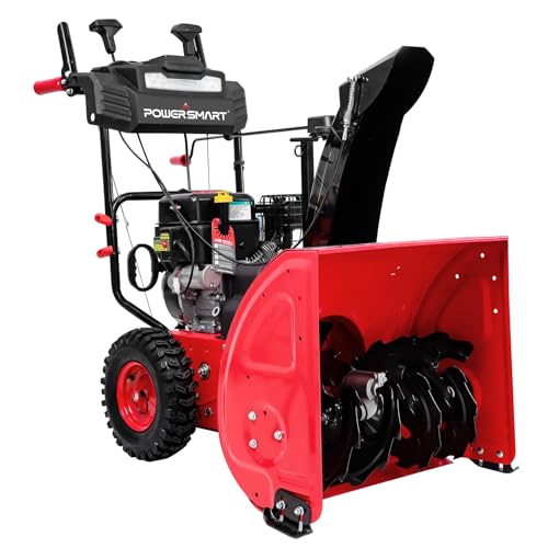 PowerSmart 24-Inch Gas-Powered 2-Stage Snow Blower 208cc