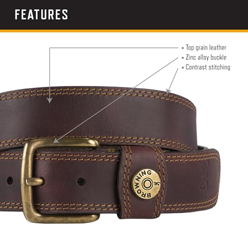 Image of Browning Men's Rugged Leather Casual Belts