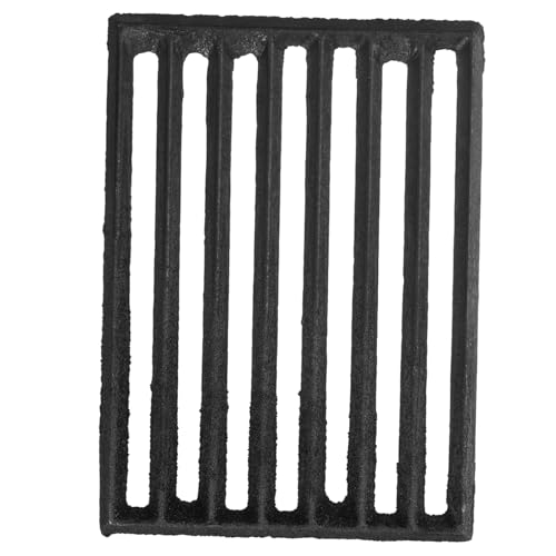 Gogogmee Cast Iron Stove Fire Grate Metal Fireplace Grate Channel Thickened for Home Fire Accessories for Wood Burner