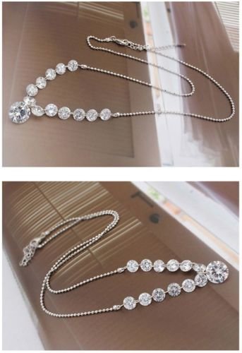 Crystalline Azuria Donna 18ct Placcato Oro Bianco