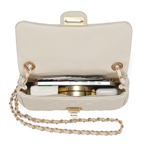 Quilted Crossbody Bags for Women, Small Soft Shoulder Handbags, Ladies Mini Vegan Leather Clutch Purses4