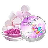 Snowy River Naturally Flavored Cocktail Sugar (1x3oz tin) - All-Natural Rimming Sugar for Stunning Drinks – Vibrant Colors – Perfect for Cocktails, Mocktails, Baking & Desserts (Marshmallow)