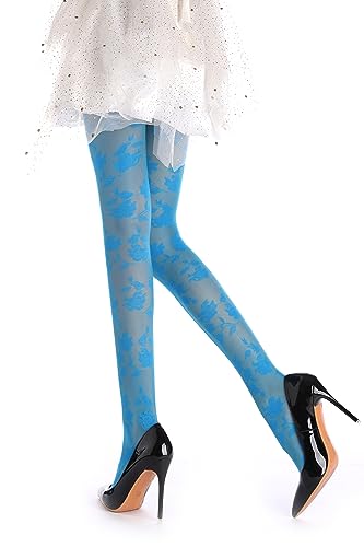 Image of Sahabowi Women Tights, Female Sheer High Waist Pantyhose, Vintage Control Top Stockings