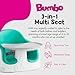 Bumbo 3-in-1 Multi-Seat for 6 to 36 Months, Travel Baby Feeding & Play Floor Seat, All-in-One Portable Booster with Tray & Toddler High Chair, Aqua