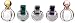 Bvlgari 5 Piece Parfum Collection