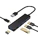Aceele Hub USB 3.0, 4 Porte Dati USB 3.0 & Porta alimentazione micro USB Hub Ultra sottile per PS5/Mac Pro/Macbook Air/Dell XPS/Notebook PC/Mobile HDD e Altro - Trasmissione Dati Alta velocità