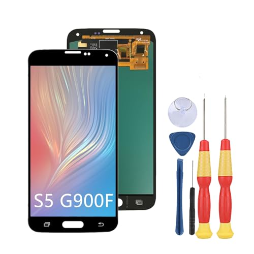 SiuVorZhi LCD Display Compatible with Samsung Galaxy S5 G900F LCD Display Touch Screen Assembly Repair Replacement Parts with Tools