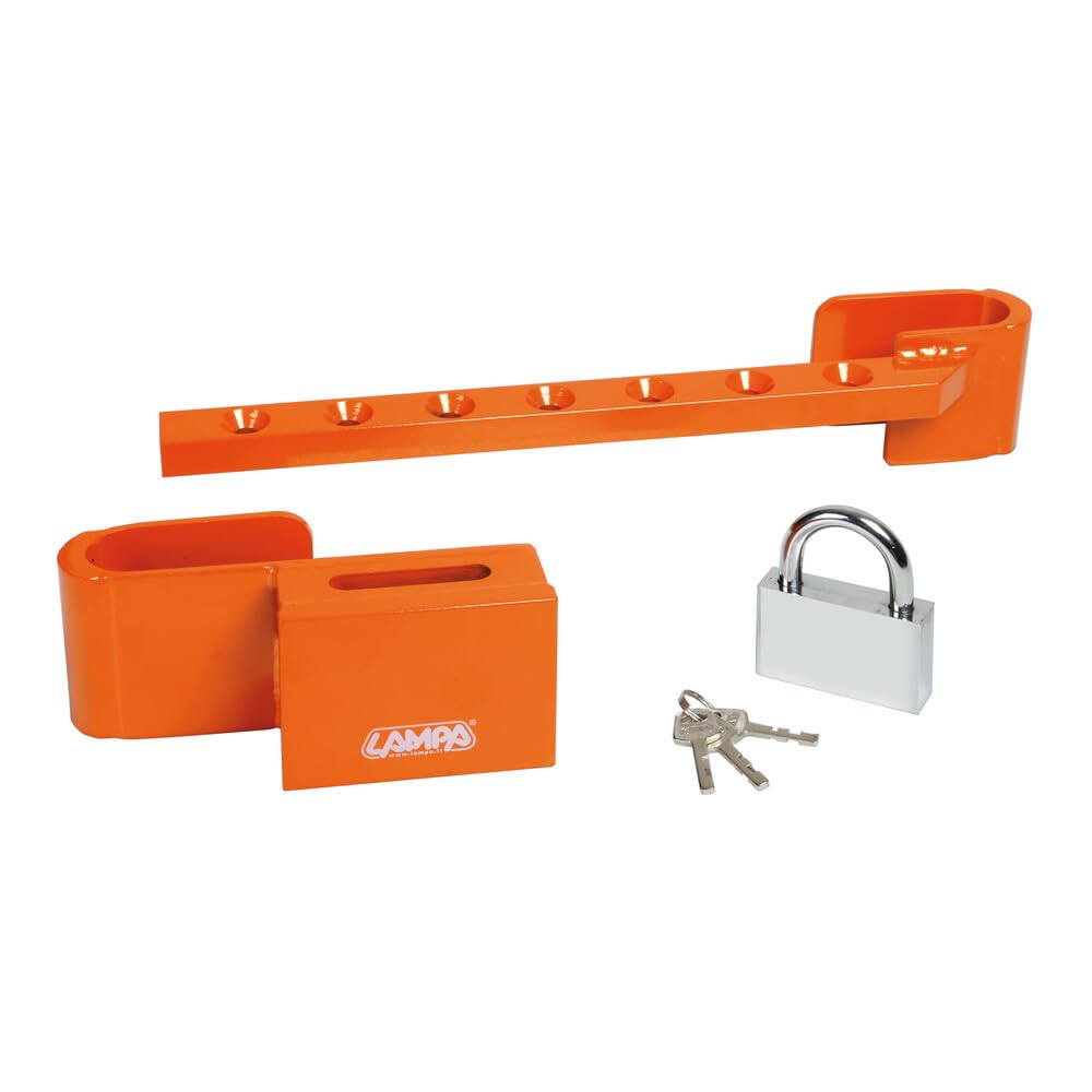 Lampa 98568 Zanna Jumbo, lucchetto blocca-porte posteriore camion in acciaio temprato