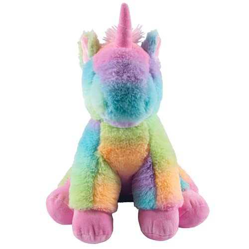 Rainbow Unicorn – weiches Plüschtier – 40 cm – Bauen Sie Ihren eigenen Teddybär-Bastelset mit Stimmrecorder – kein Nähen – Bild 3