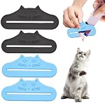 LEHEEYWT 4 PCS Cat Food Pouch Squeezer, 3D Printing Cute Patterns Cat Treat Dispenser, Snack Scraper Pet Food Feeding Tool For Cats Dogs